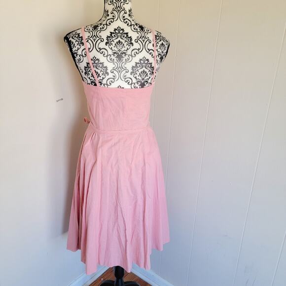 The Hirsh Girl x Lord & Taylor Vintage 70s/80s Front Button Fit & Flare Dress - Picture 2 of 4